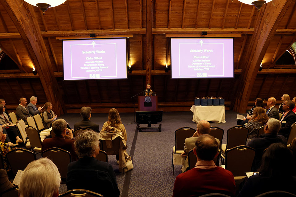 pro’s Office of the Vice President for Research (OVPR) honored the work of faculty members, research staff, and graduate students at its annual Scholarly Works and Grant Winners reception on Friday, April 5.