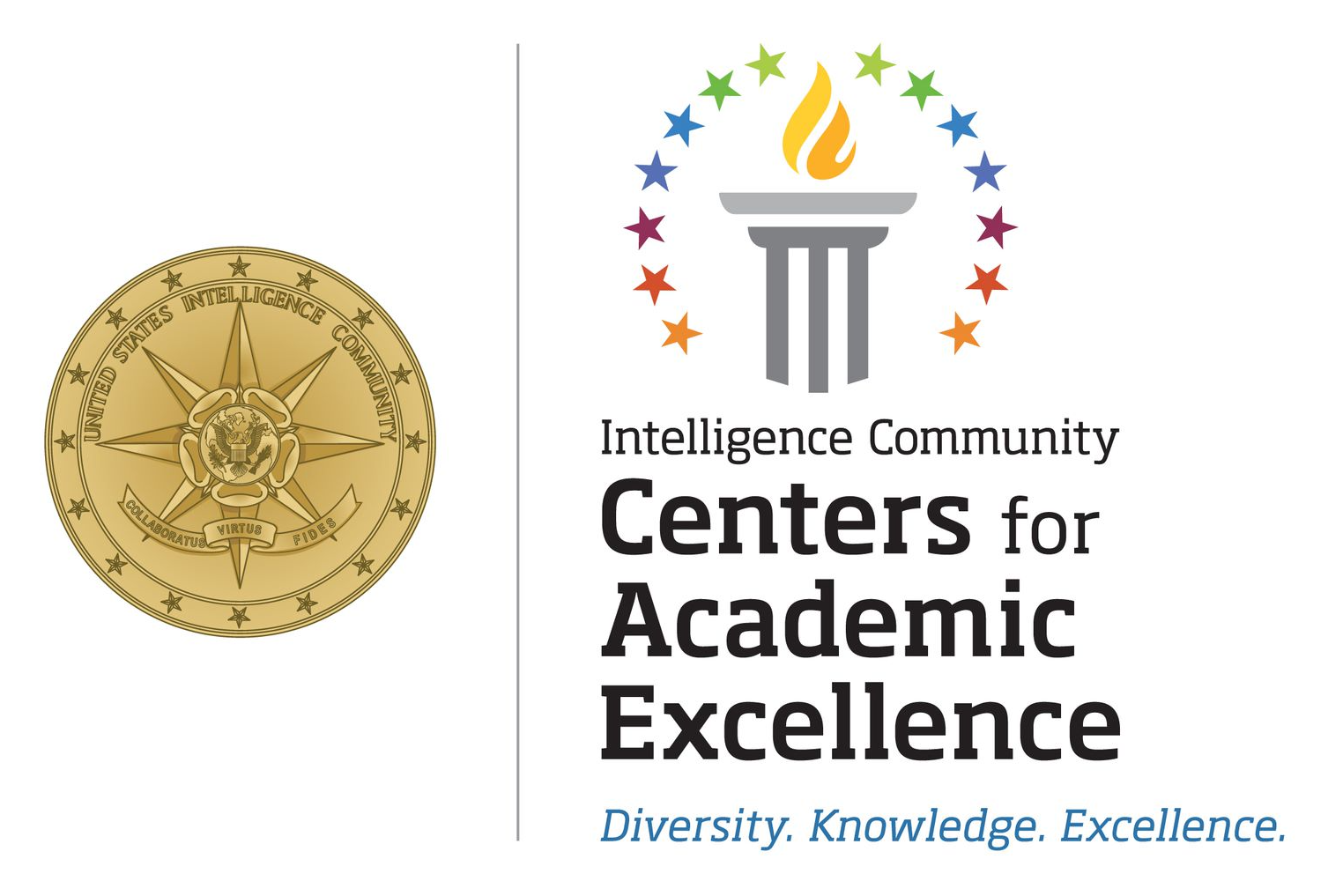 CAE Logo reading Intelligence Community Centers for Academic pro: Diversity, Knowledge, pro